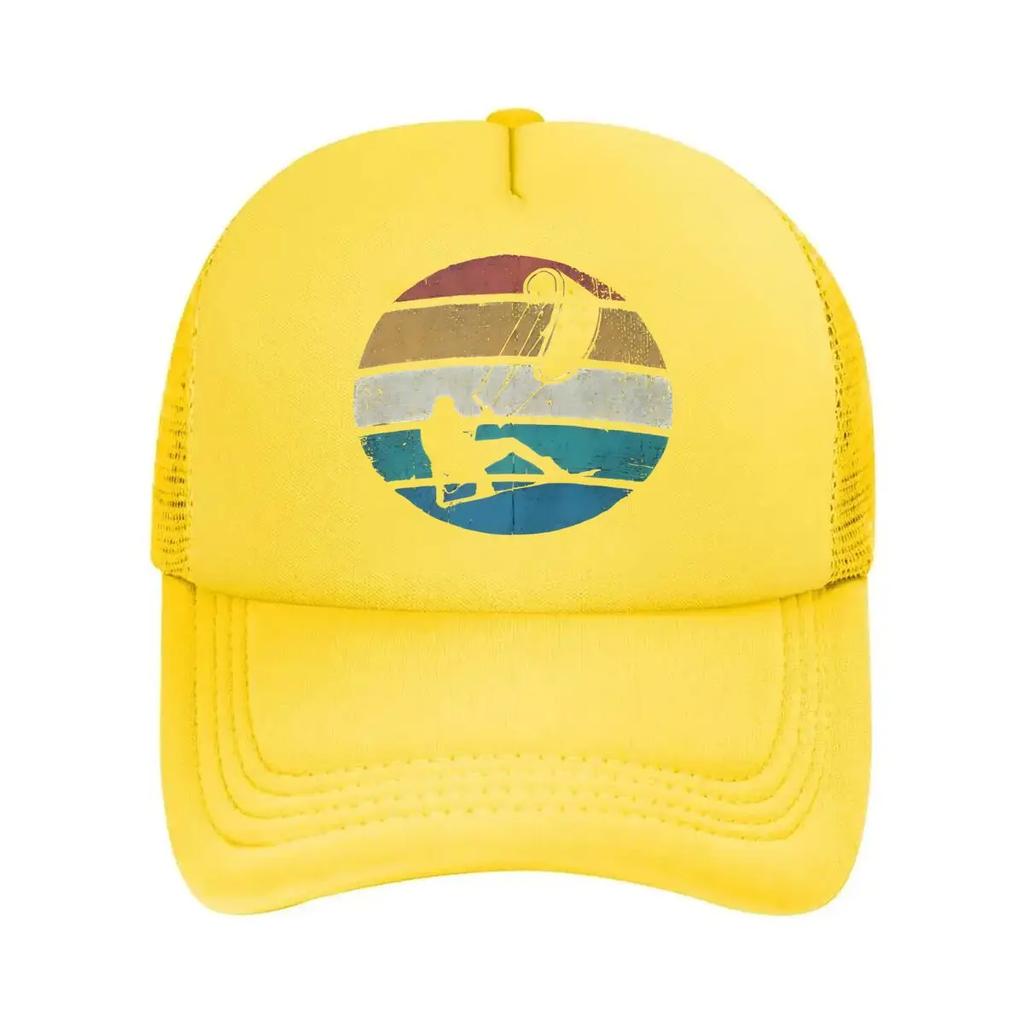 Surfing Retro Sports Beach Design Mesh Baseball Cap