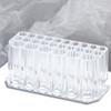 26 Holes Acrylic Nail Brushes Organizer Nail Art Kit Storage Tools Makeup Cosmetics Pen Display Case Rack Holder Showing Shelf