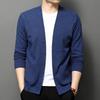 Men's Business Casual Solid V-Neck Knitted Cardigan