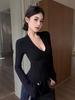 Women's Slimming Long-Sleeve Base Layer Top - Autumn/Winter, Waist-Cinching, Body-Shaping