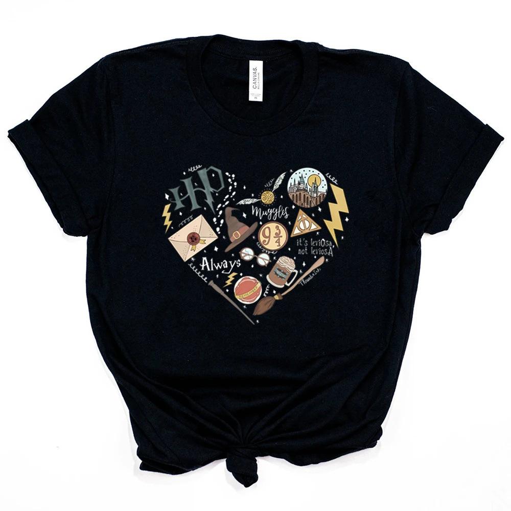 

European and American spot bear letter printing crew neck T-shirt spring and summer casual short-sleeved crew neck top T-shirt S