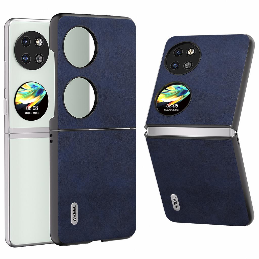 For Huawei Pocket 2 Phone Case PU Leather+Hard PC Cover Anti-Shock