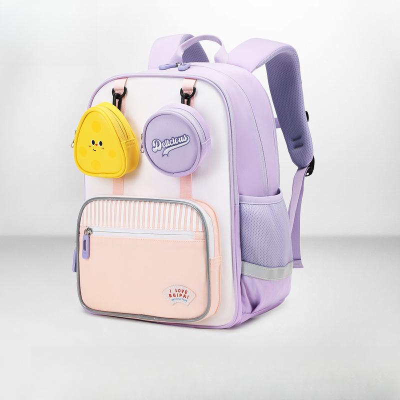 Children's Schoolbags, Boys and Girls for Primary School Students, Backrest and Burden Reduction, Children's Lightweight Waterproof Backpacks