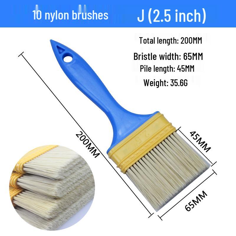 Industrial Non-Shedding Nylon Brush: Hard Bristle for Paint & Soft Bristle for Dust & Antiques Cleaning