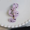 Durable Resin Hair Clips With Star Stripe And Music Note Patterns Secure Grip For All Hair Types
