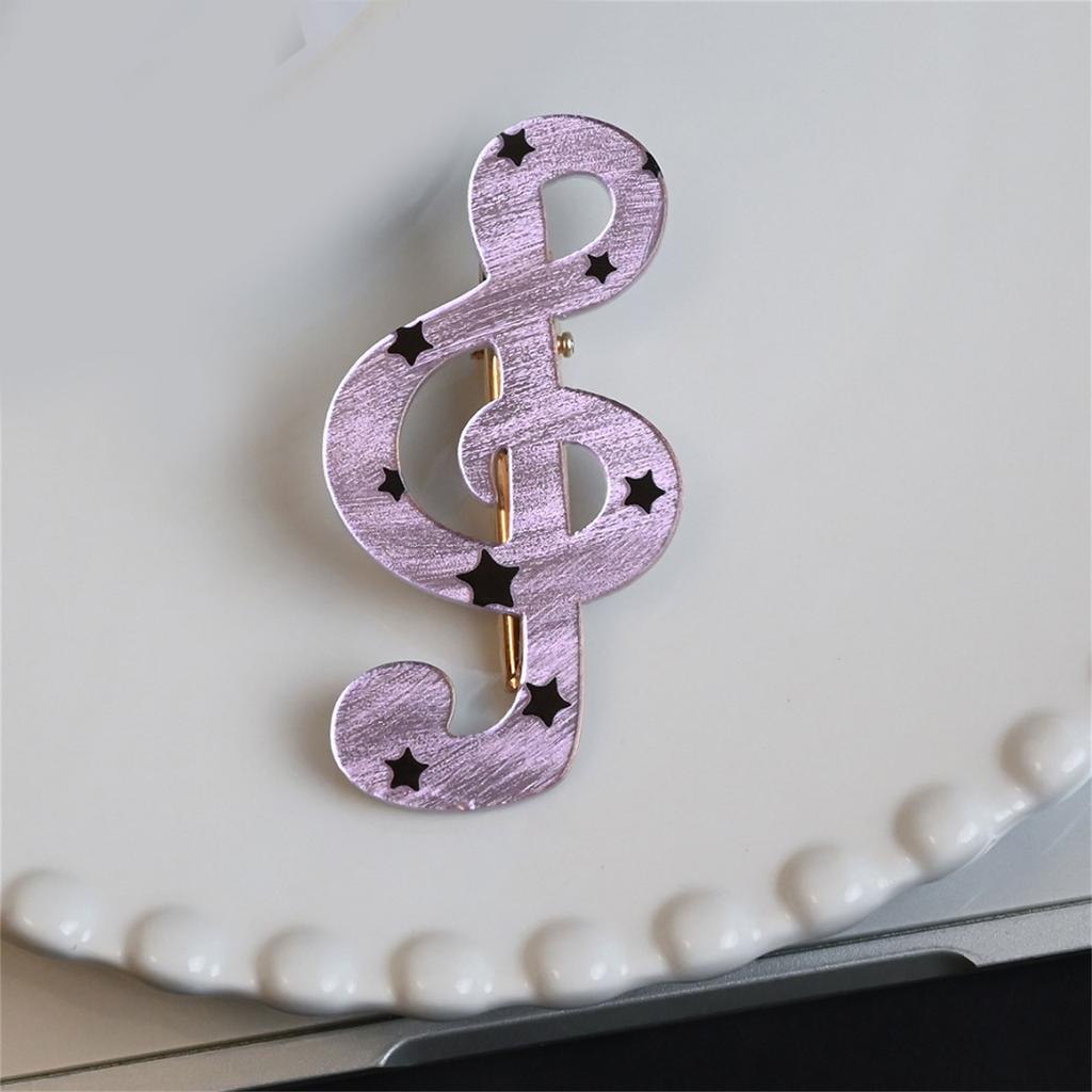 Durable Resin Hair Clips With Star Stripe And Music Note Patterns Secure Grip For All Hair Types