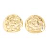 Ingemark Exaggeration Irregular Big Texture Round Stud Earrings Women Minimalism  Gold Color Metal Piercing Earring New Jewelry