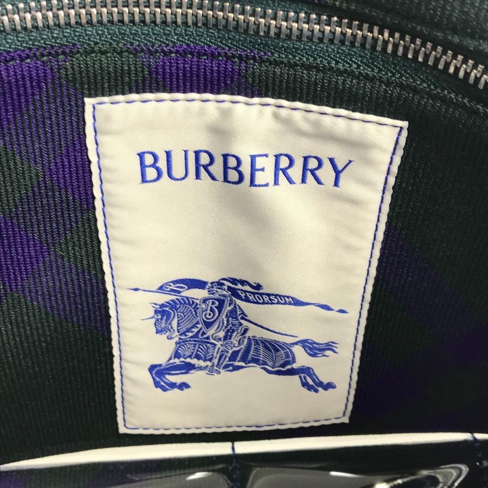 BURBERRY EKD Travel Pouch Logo Clutch bag bag pouch Cluch Bag  Vinyl clear/blue