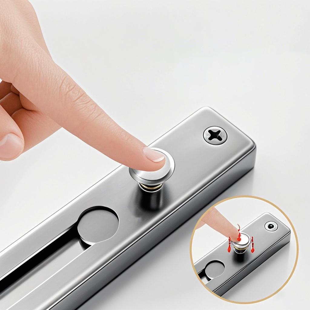 No-Punch Anti-Theft Door Chain Lock and Bolt for Hotel Room Safety