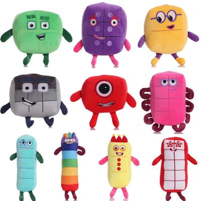 Kinder Erleuchtung Animation Digitale Bausteine Puppe Kinder Mathematik Plüschtier Spiel Plüschpuppe Geburtstagsgeschenk