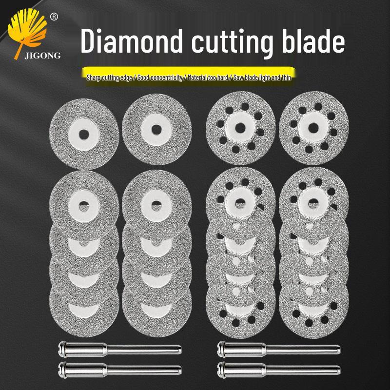 10-Piece 22mm Diamond Grit Cutting Discs for Electric Grinder - Suitable for Jade, Amber, Gemstones, and Stone.