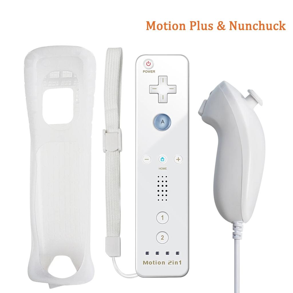 Compatible with Nintendo Wii & Wii U Game Gamepads Nunchuck Controller Joystick Gamepad Replacement for Wii Nunchuck Controller