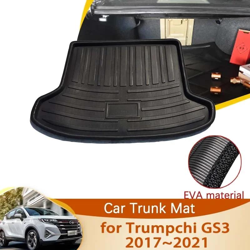 For GAC Trumpchi GS3 Power 2018 2017 Accessorie Car Trunk Mat Floor Tray Waterproof Liner Cargo Boot Carpet Parts