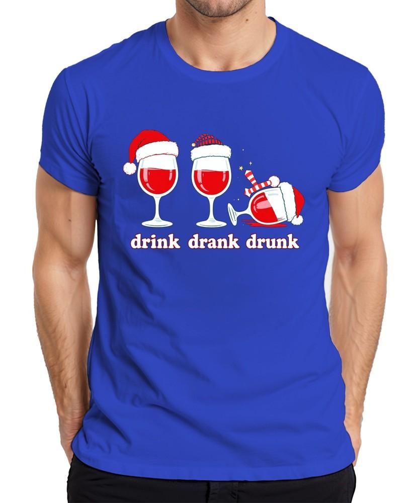 Drink Drink Drunk Wine Christmas Funny Gift Wine Lover Unisexs T Shirt