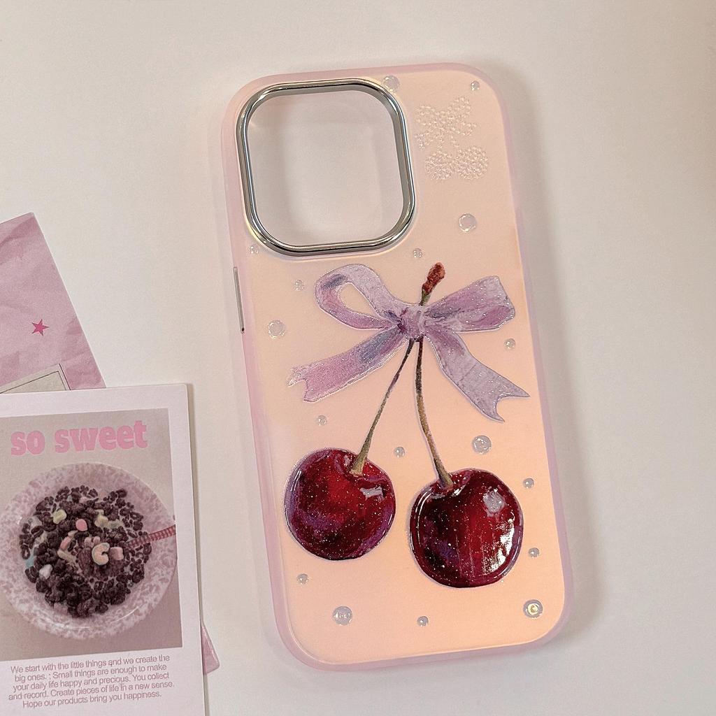 Creative Cherry Phone Case for iPhone 17 and iPhone 17 Pro Max