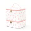 Feihong Portable Large-Capacity Double-Layer Makeup and Toiletry Bag