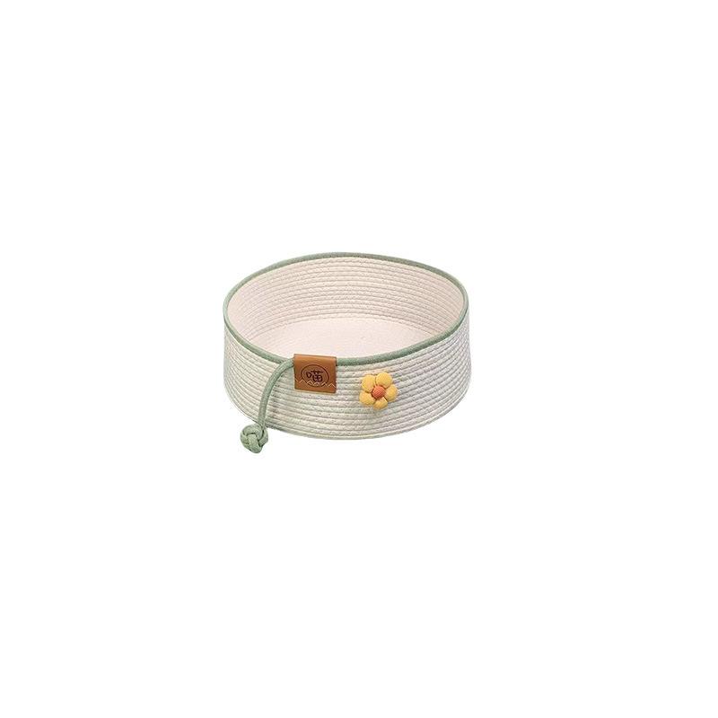 Cat Nest Rattan Summer Cool Nest Cat Nest Universal Cat Scratching Board for All Seasons One-piece Nest Deep Sleep Washable