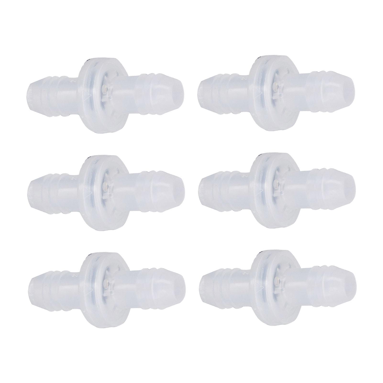 

6 шт. Зворотний клапан Пластиковий Зворотний Односторонній Вбудований Клапан для Рідини та Газу 3/8 дюйма 10 мм Інтерфейс