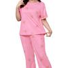 Women's Pajamas Spring Summer Sweet Short-sleeved Trousers Two Sets of Home Wear