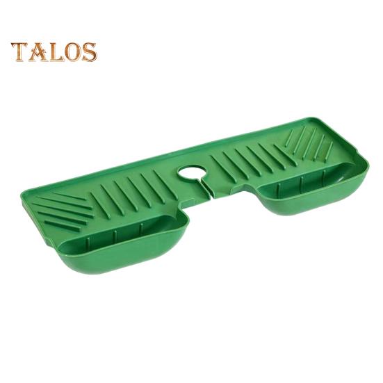 

Коврик для слива смесителя для кухонной раковины, сливной коврик с карманами для фильтров, держатель для мыла, поднос для кухни, раковины в ванной комнате зелёный