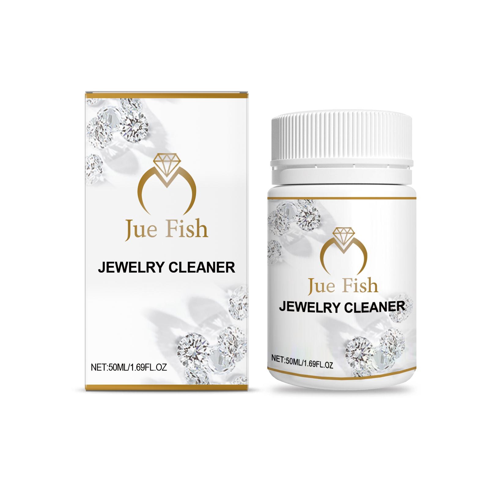 Jue-Fish Jewelry Cleaner Jewelry Metal Cleaning Liquid Diamond Necklace Rust and Dust Removal Care Liquid