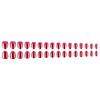 Pack Of 32 Short Oval Shape Press On Nail Retro Red Electroplating False Nail Fit Most Nail Beds Quick Application