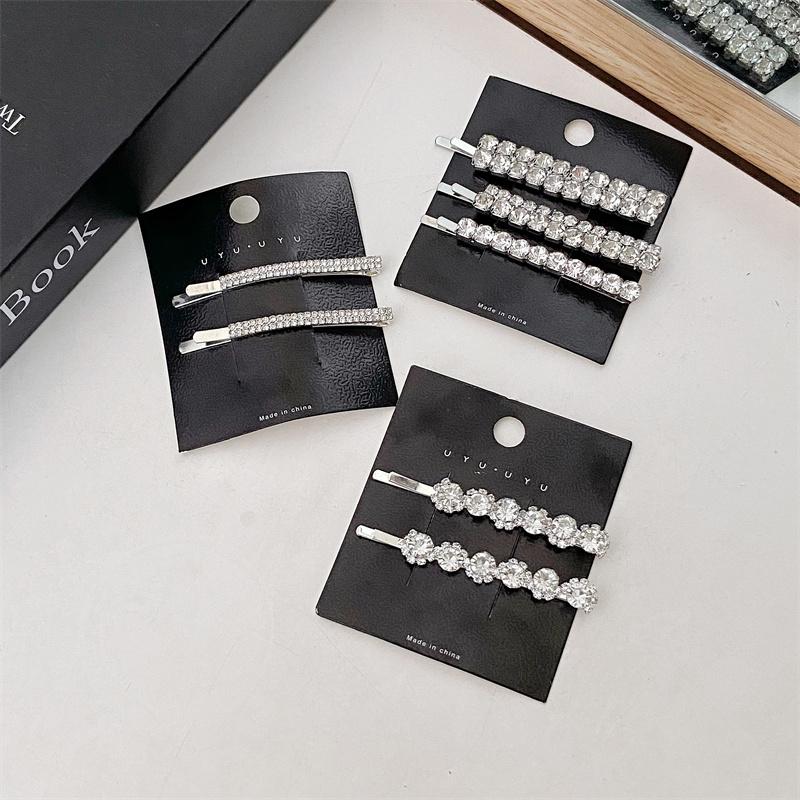 Bling Křišťálové Sponky do Vlasů Set Kamínkové Květiny Boční Pinetky Sladké Elegantní Pinetky Vlásenka Ženy Vlasové Doplňky