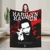 Comfort Marilyns Mansons Blanket Merch Bed Decorative Throw Blanket Warm Flannel for Office