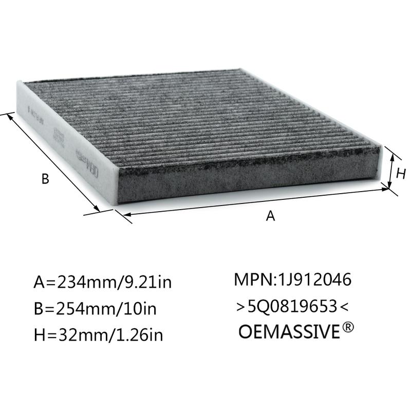 Car Pollen Cabin A/C Air Filter For VW Golf 7 Mk7 5G1, BQ1, BE1, BE2 1.2/1.4/2.0 TSI 1.6/2.0 TDI 2013 2014 - 2020 Accessories