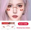 Christmas Tattoo Stickers: Easy-to-Remove Temporary Makeup Tattoos with Tree, Reindeer, and Snowflake Designs.