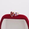 Exquisite Heart Enamel Adjustable Ring: Stylish, Versatile, and Creative for Women