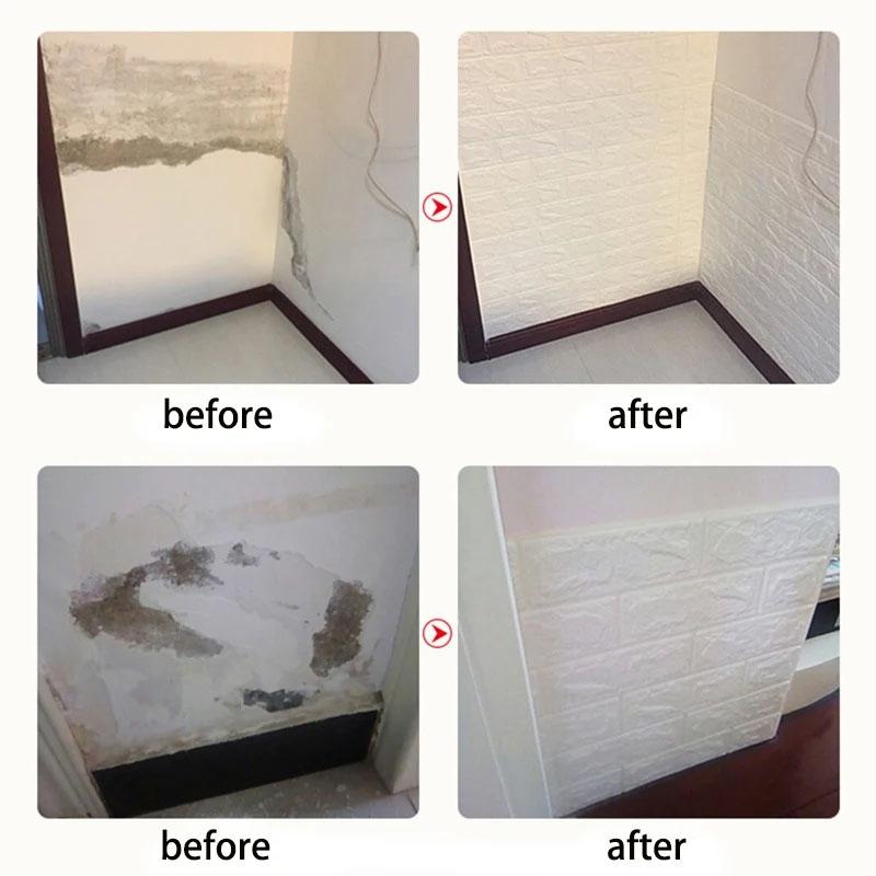 70*77cm 3d Paper Wall Adhesive Wallpaper Brick Pattern Home Decoration DIY Waterproof Wall Stickers Decoration for Bedroom Room