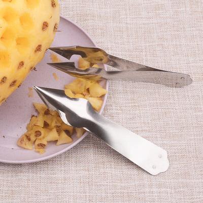 2PCS Stainless Steel Creative Pineapple Peeler Easy Pineapple Cutter Corer Slicer Clip