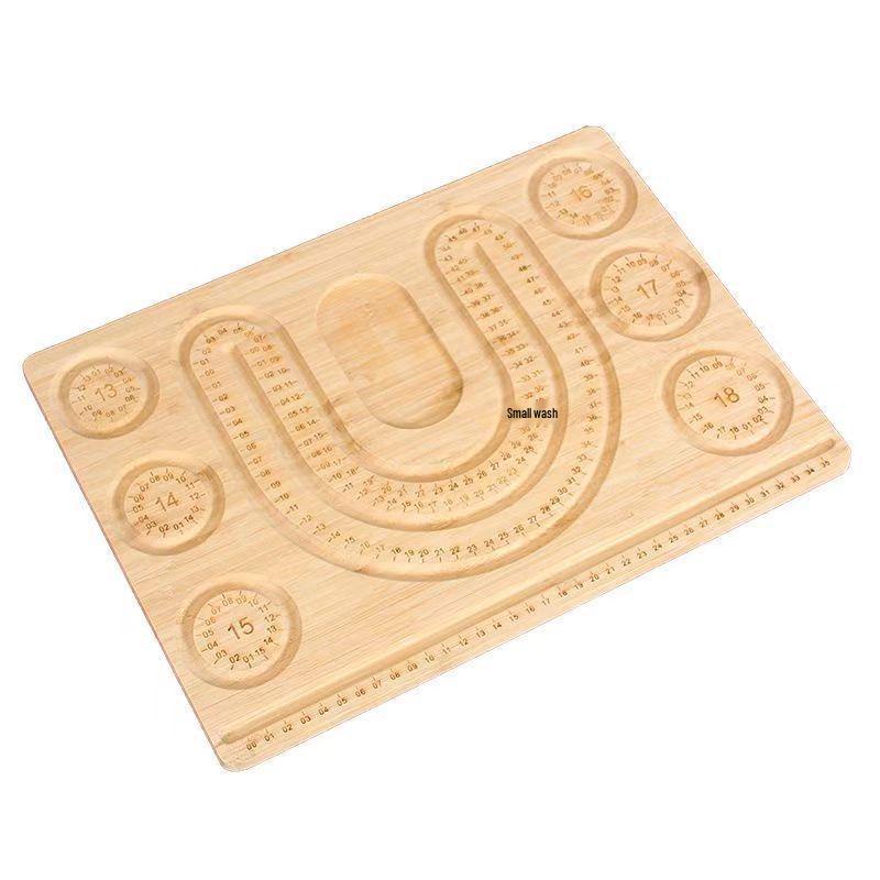 Multi-grid Wooden Beading Design Board for DIY Bracelets and Jewelry Crafting