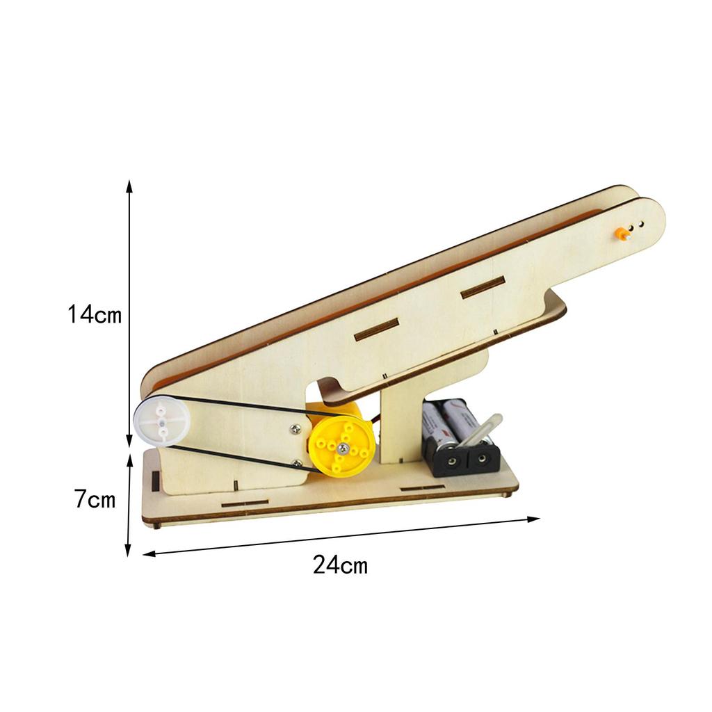 Conveyor Belt Toy Science Project Model Physics Experiment Handmade 3D Puzzle Building Stem Toys