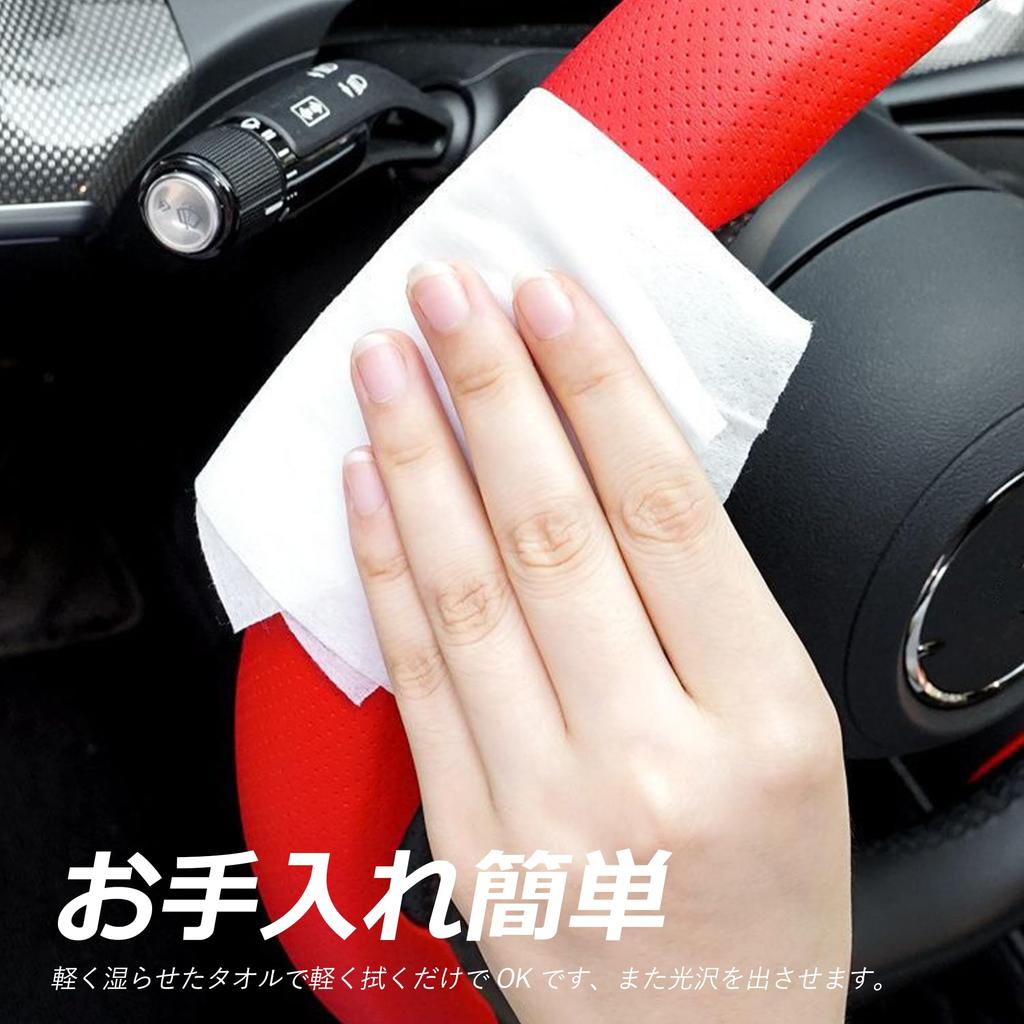 Fesanla Car Steering Wheel Compatible with Kei and Standard Nappa Medium Protective Car Simple Universal Fit for All Compatible with and Steering