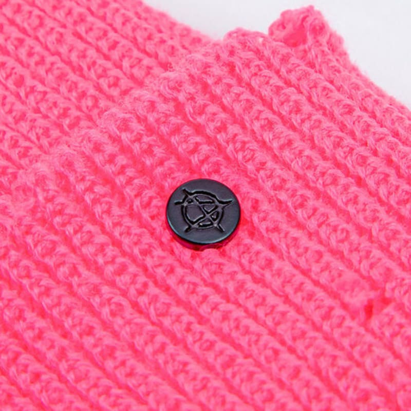 BLACKBLOND BBD Ripped Custom Kurze Mütze (Rosa)