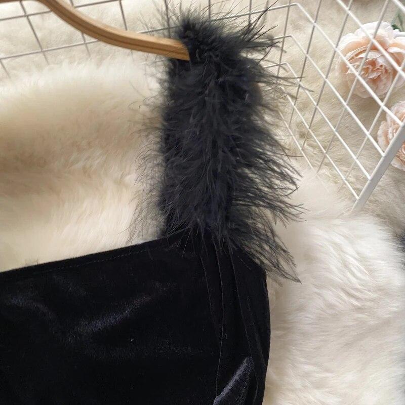 Chic Sexy Solid Split Slip Dress Sexy Off Shoulder Elegant Evening Party Robe Women Vintage Hip Wrap Ceremonial Dress