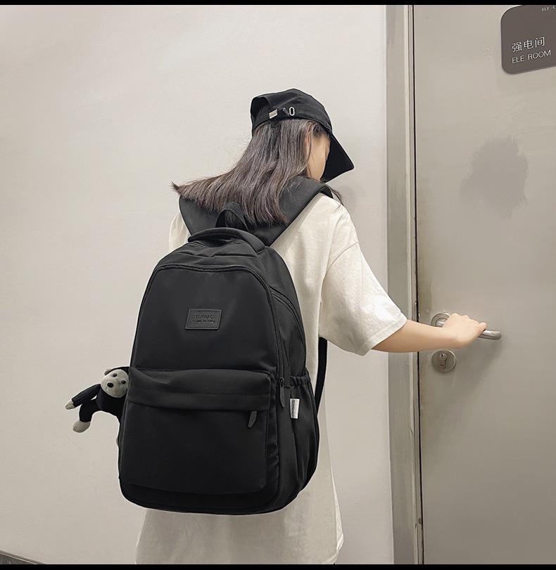Fashionable Women's Large Capacity Casual Backpack for High School & Short Trips - Multifunctional Laptop Bookbag
