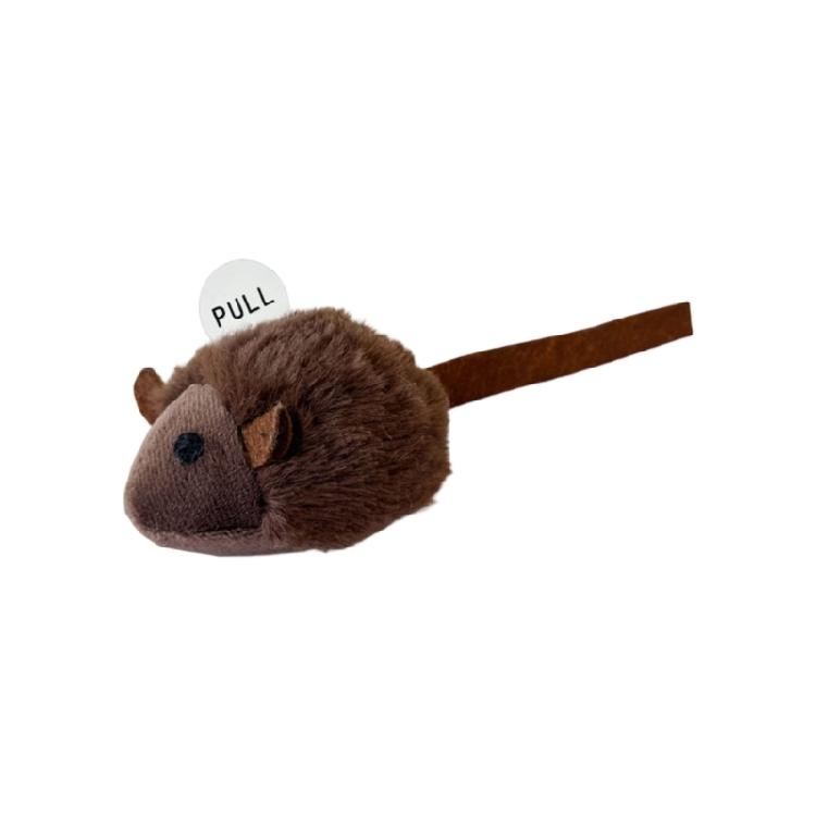 

Interactive Cats Toy Automatic Electronic Moving Mouse Cats Toy with Squeaky,Kitten Toy for Hunting Play Exercise кавовий