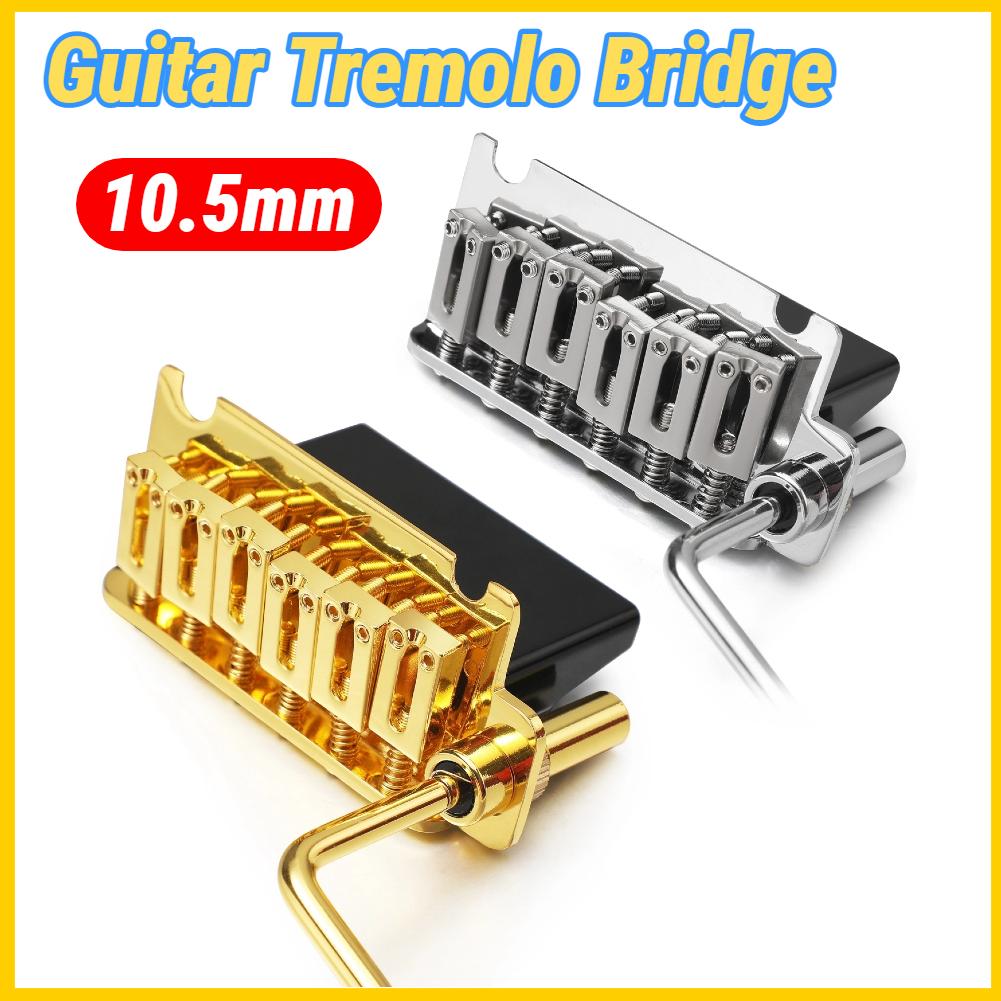10.5mm Electric Guitar Bridge 2 Post Point Electric Guitar Tremolo System Bridge for Stratocaster Strat 6 String Electric Guitar
