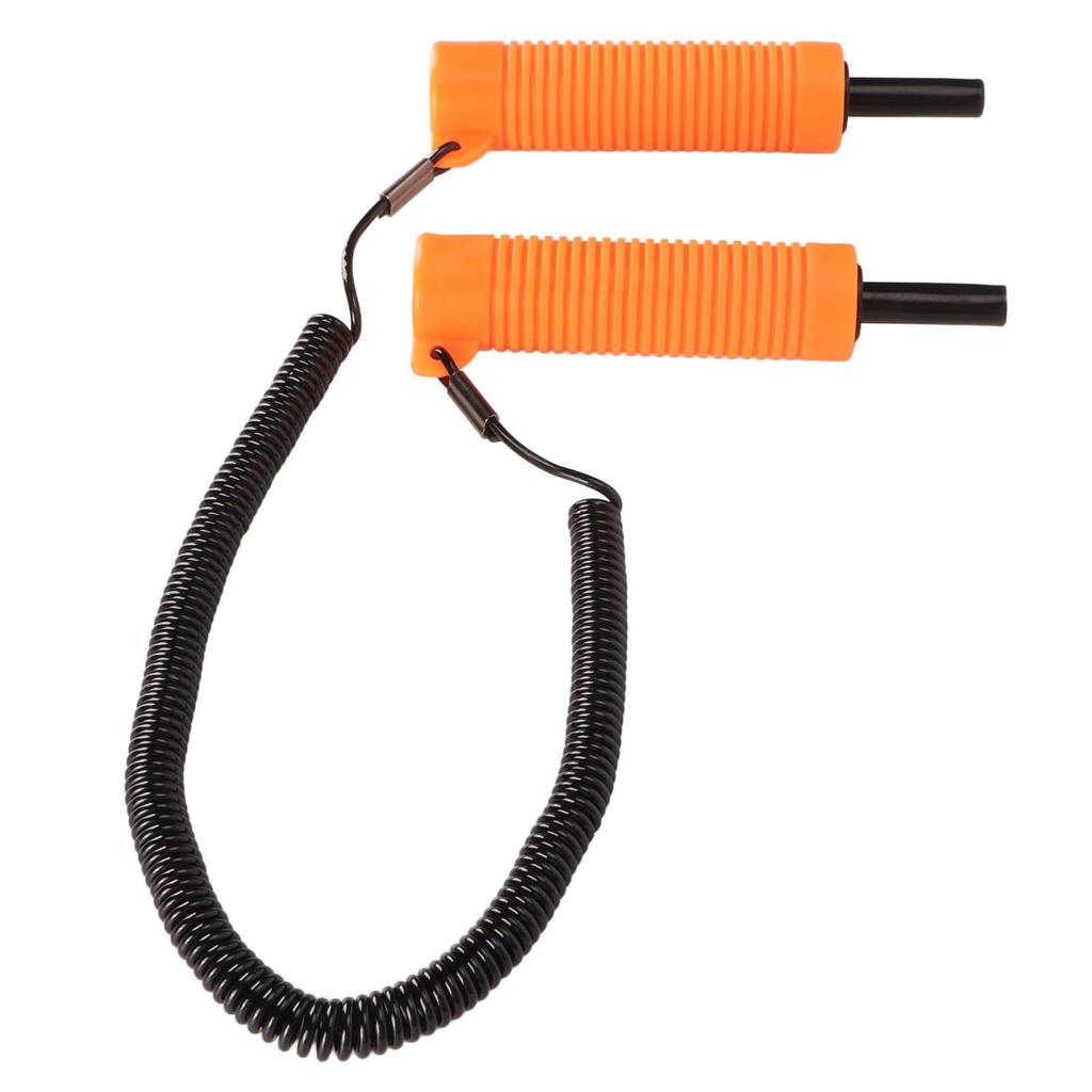 Retractable Ice Picks Kit Comfortable Grip Incisive Tip Ice Awls with Whistle for Fishing Skating Emergency Orange