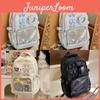 Cute Academic Backpack With Durable Nylon Material And Padded Shoulder Straps For Students