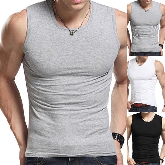 Men's Full Size Round Neck Tank Plus Size