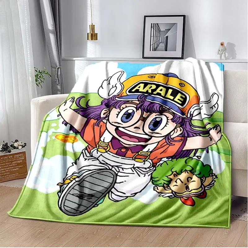 Cute Anime DR S-Slump A-Arale Blanket Super Soft Cartoon kawaii Blanket for Travel Bedding Couch Sofa Bed Blanket Birthday Gift