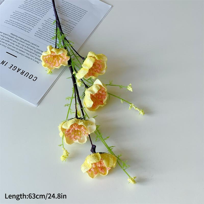 

Artificial Pagoda Tree Flower Cape Gooseberry Artificial Plant Flower Arrangement Vase Decoration Home Table Decoration