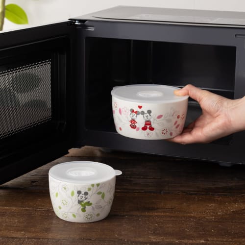 maebata Disney Mickey & Minnie Flower Microwave Pack (Set of 2) 65089