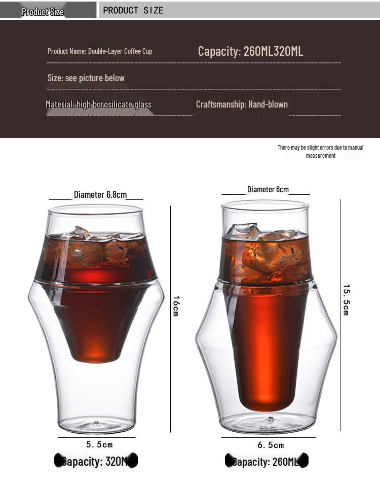 High Borosilicate Glass Coffee & Tea Cup: Single or Double Wall, 120/260/320ml