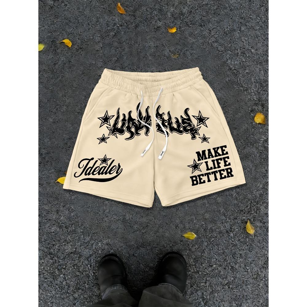 

New Summer Cool Printed Men s Five-Point Shorts Loose Straight-Leg Versatile Casual Sports Mid Pants XL