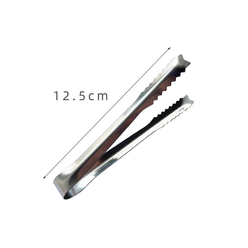 

304 Stainless Steel Ice Tongs with Anti-slip Grip (10-Pack)